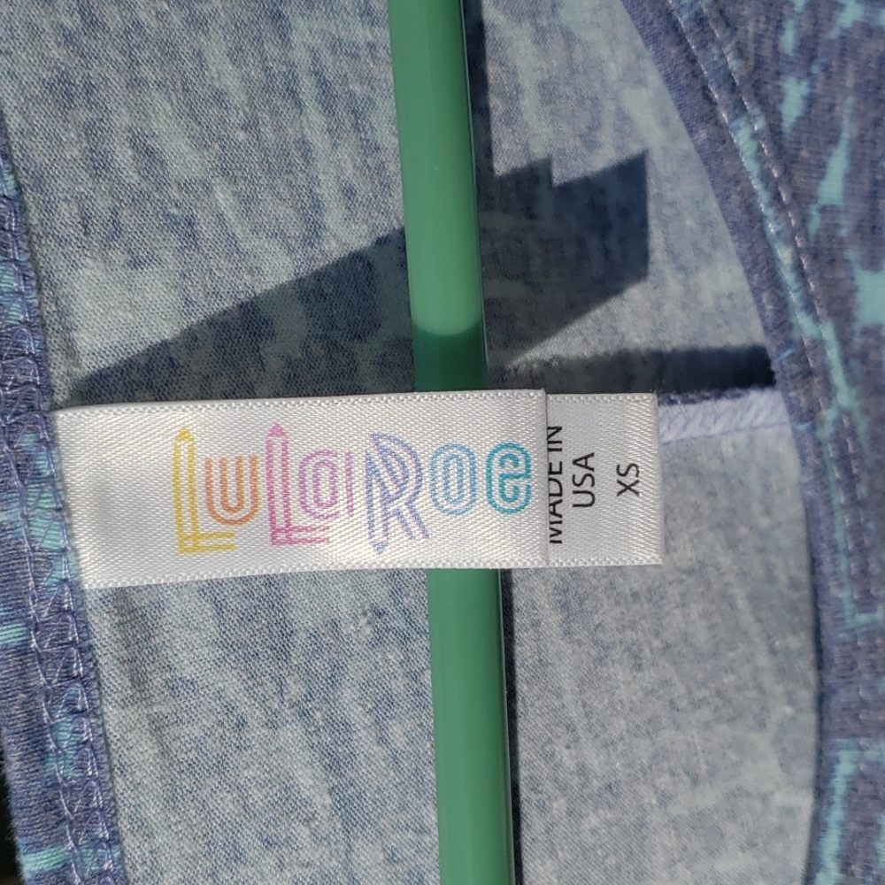 Lularoe Top Split Side Aztec Print Extra Small - image 2